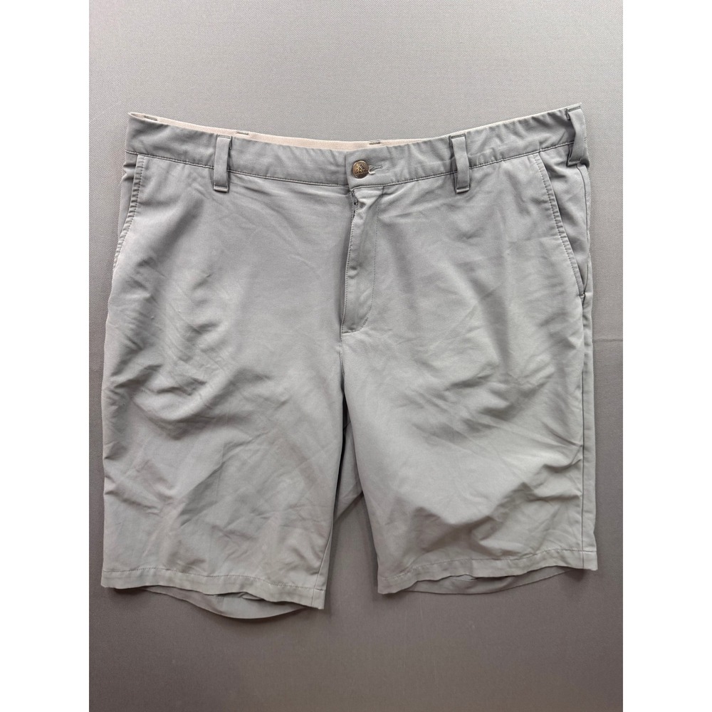 Adidas Golf Shorts Mens Gray Flat‎ Front Stretch Performance Size 36